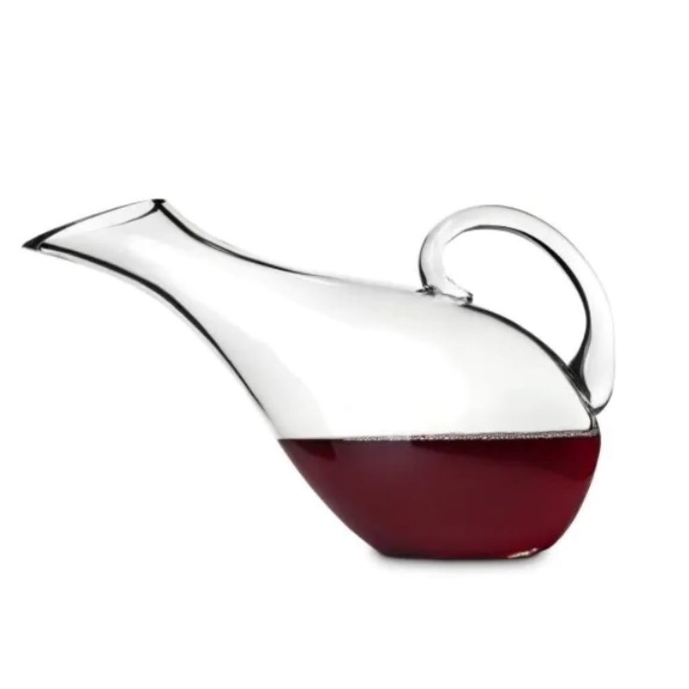 True mallard duck decanter handblown glass NIB